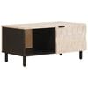 vidaXL Kafijas galdiņ&scaron; Balts 80 x 50 x 40 cm Cieta mango koksne
