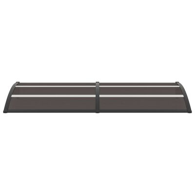 vidaXL durvju jumtiņš, melns, 240x80 cm, PC