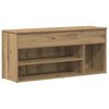 vidaXL apavu plaukts, koka krāsa, 102x30,5x45 cm, inženierijas koks