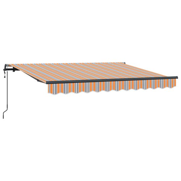 vidaXL Izvelkams jumtiņ&scaron; Daudzkrāsains 350 x 200 cm audums