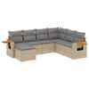 vidaXL Patio Sofa Set 7-vietīgs Beige and Grey