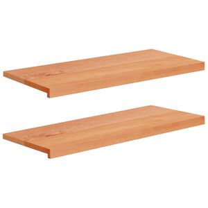 vidaXL Logu palodzes 2 gab. Lakas 90 x 40 x 2 cm Cietais gobu koks