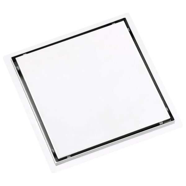 vidaXL du&scaron;as noteka ar pārsegu, 28x28 cm, nerūsējo&scaron;s tērauds