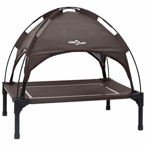 vidaXL Suņu gulta 71 x 64 x 71 cm Tērauds Brūna