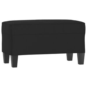 vidaXL sols, melns, 70x35x41 cm, mikro&scaron;ķiedras audums