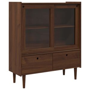 vidaXL Skapis BILBAO tum&scaron;a karamele 104 x 40 x 120 cm