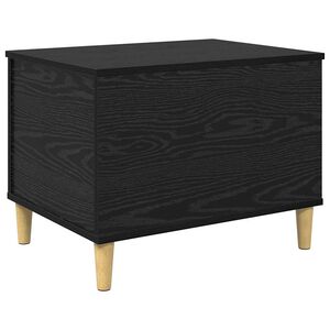 vidaXL Nakts skapītis Melns ozolkoks 60 x 44,5 x 45 cm
