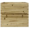 vidaXL dārza puķu kaste, 80x80x68,5 cm, impregnēts priedes koks