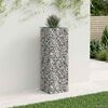 vidaXL Gabions pacelta gulta Sudraba 50 x 50 x 150 cm Cinkots tērauds