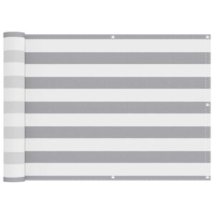vidaXL Balkona ekrāns 75 x 800 cm Oksforda audums Taisnstūra