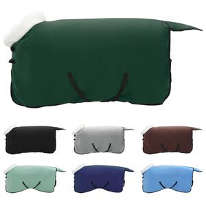 vidaXL Zirgu sega Pilnīgi tum&scaron;i zaļa 115 cm Polāra poliestera