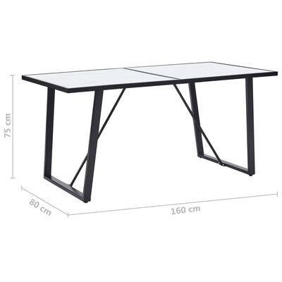 vidaXL virtuves galds un 6 krēsli, krēmkrāsas mākslīgā āda
