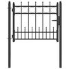 vidaXL Žoga vārti HORST 100 x 75 cm Metāls Melns Atslēdzams