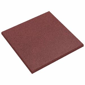 vidaXL Kritiena aizsardzības flīzes 24 gab. Sarkana 50 x 50 cm Gumija
