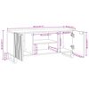 vidaXL TV vienības Valriekstu koks 105 x 33 x 46 cm Inženierijas koks