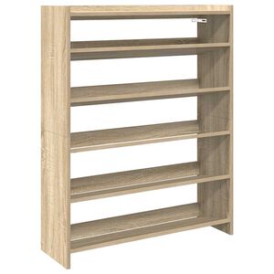 vidaXL apavu plaukts ozola krāsa 80x25x100 cm inženierijas koks