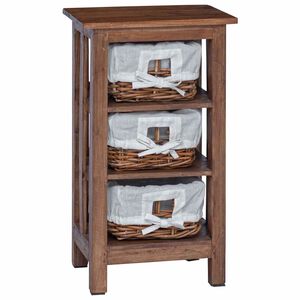 vidaXL Sānu galds Brūna Masīvs sarkankoks