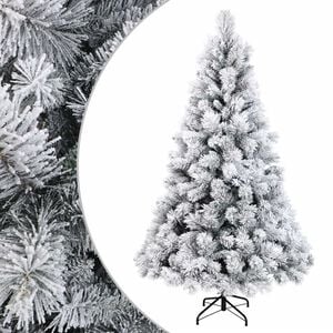 vidaXL Mākslīgā Saliekamā Ziemassvētku Egle 180 cm PVC un metāls