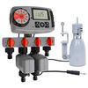 vidaXL automātiskais lietus taimeris, 4 stacijas, lietus sensors, 3 V