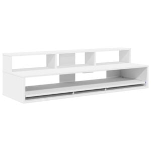 vidaXL Studijas galds Balts 130 x 42,5 x 36 cm Inženierijas koks