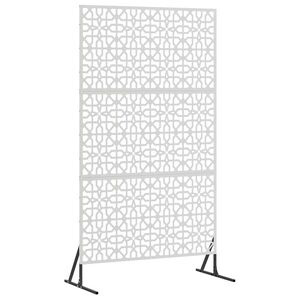 vidaXL Privātuma ekrāns 100 x 50 x 180 cm Nerūsējo&scaron;s tērauds Sudraba