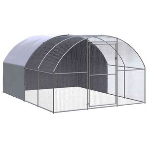 vidaXL vistu būris, 3x4x2 m, cinkots tērauds