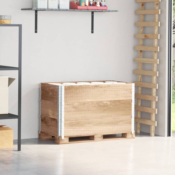 vidaXL pale&scaron;u apmales, 3 gab., 100x50 cm, priedes masīvkoks