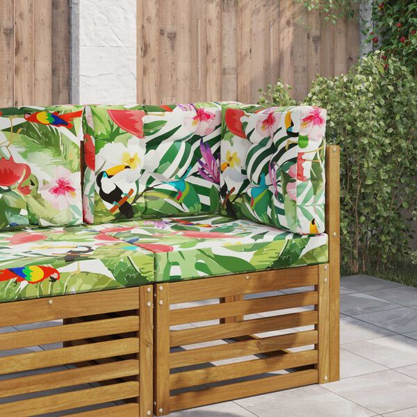 vidaXL Āra dīvāna spilvens 3 pcs krāsains Poliesters