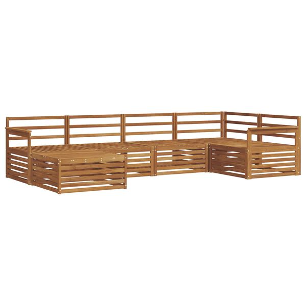 vidaXL Āra dīvānu komplekts 6 pcs Dabiska