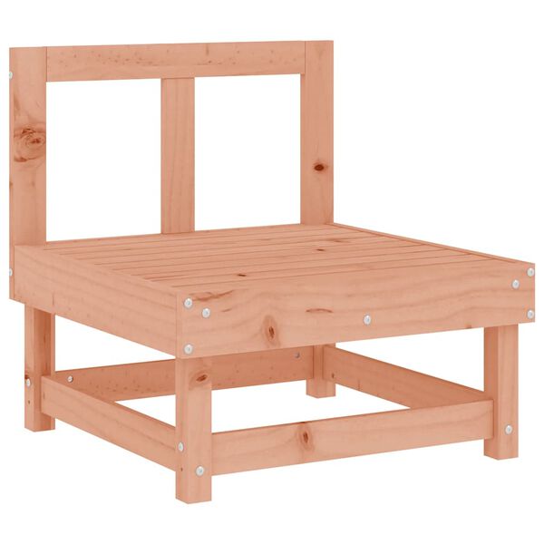 vidaXL vidējais dīvāns ar matračiem, Duglasa egles masīvkoks