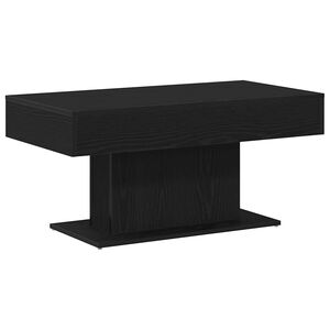 vidaXL Kafijas galdiņ&scaron; Melns ozolkoks 96 x 50 x 45 cm