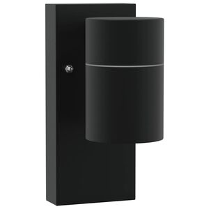 vidaXL Āra sienas gaisma Melna 6,5 x 10,5 x 16 cm