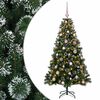 vidaXL Mākslīgā Ziemassvētku egle ar bumbiņu 120 cm 150 LED