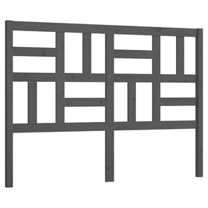 vidaXL gultas galvgalis, balts, 126x4x104 cm, priedes masīvkoks