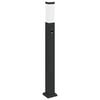 vidaXL stabveida gaismeklis ar sensoru, 80 cm, melns, IP44