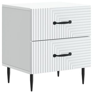 vidaXL Nakts skapītis Balts 43 x 34,5 x 47,5 cm Inženierijas koks