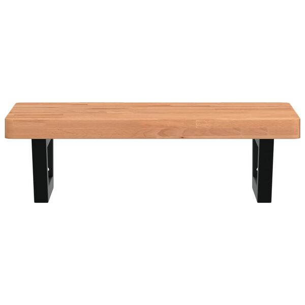 vidaXL izlietnes plaukts, stiprināms pie sienas, tērauds, dižskābardis