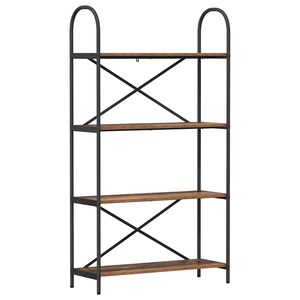 vidaXL Grāmatu plaukts 4 līmeņi 80 x 30 x 146 cm Inženierijas koks