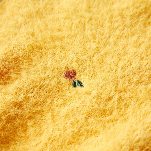 Bērnu džemperis, adīts, dzeltenbrūns, 140