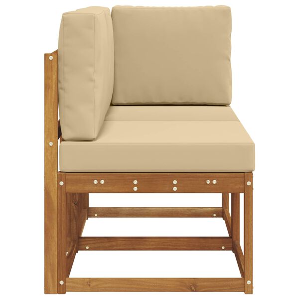 vidaXL Āra vidējais un stūrī eso&scaron;s dīvāns 2 Gabals Dabisks un bē&scaron;s