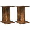 vidaXL Augu statīvs 2 pcs Kūpināts Ozols 25 x 25,5 x 40,5 cm