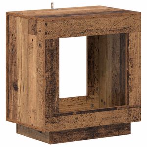 vidaXL Sānu galds Vecs koks 60 x 40 x 65 cm Inženierijas koks