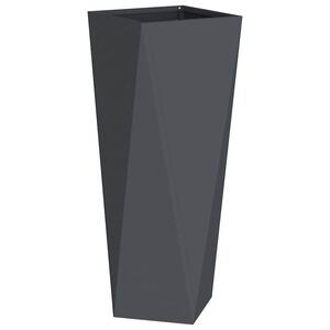 vidaXL Puķu kaste Antracīts 30 x 30 x 75 cm Tērauds