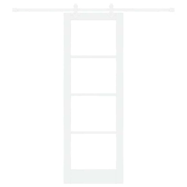 vidaXL Slīdošās durvis Balts 73,5 x 211 cm