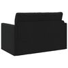 vidaXL Dīvāngulta 110cm Melna audums