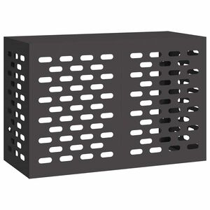 vidaXL Gaisa kondicioniera pārsegs Melna 90 x 40 x 60 cm Tērauds
