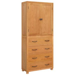 vidaXL Uzglabā&scaron;anas mēbeļu komplekts 2 gab. Dabiska 80 x 35 x 185 cm