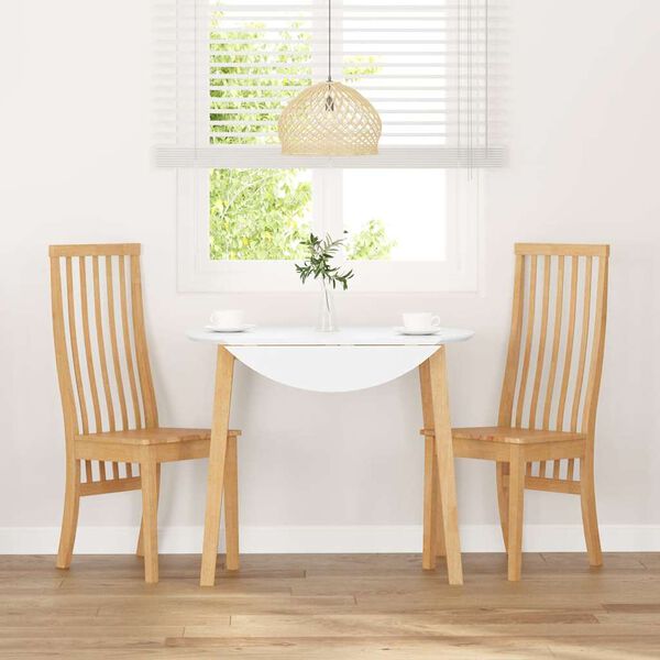 vidaXL Ēdamistabas krēsli 2 gab. masīvkoka gumija