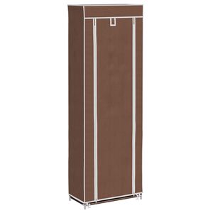 Auduma Apavu Plaukts 57 x 29 x 162 cm Brūns