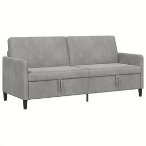 vidaXL Sofas ar uzglabā&scaron;anu 3-vietīgs Gai&scaron;i pelēka 192 x 78 x 87 cm